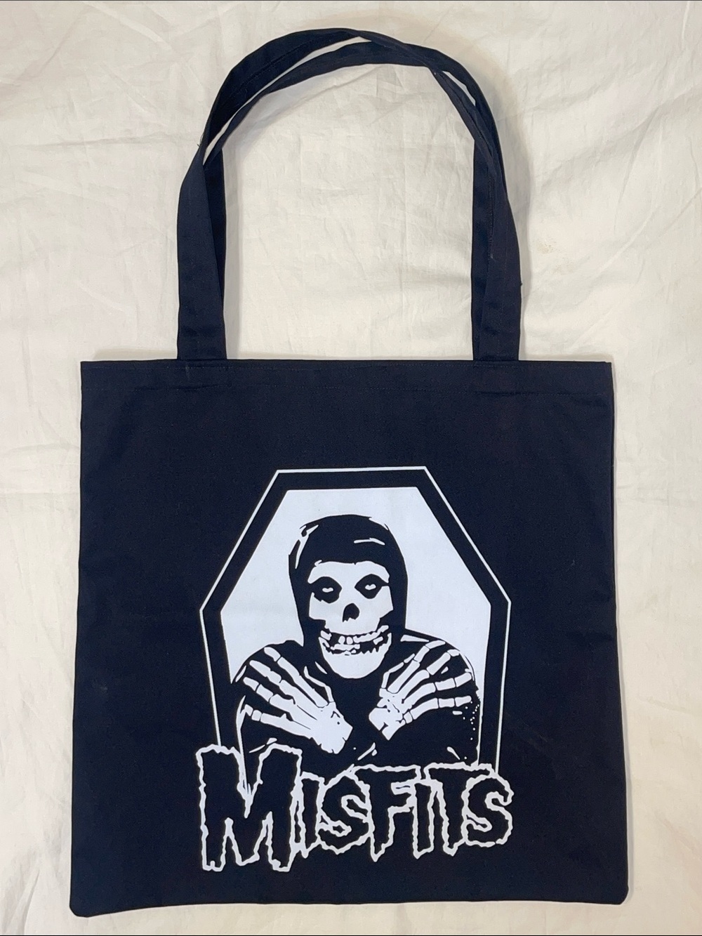 The Misfits Tote Bag in Black